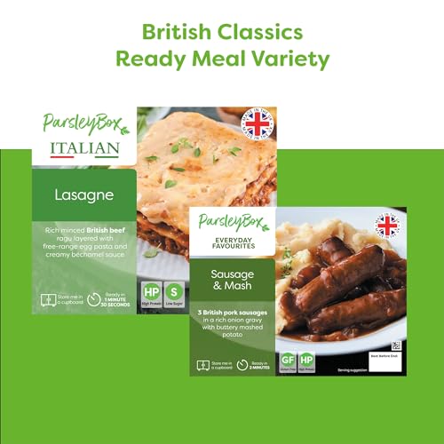 British Classics 10 Ready Meals Microwavable Long-Life Ready Meal Deal Selection