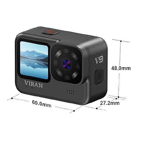 Kamera akcji 4K/60FPS WiFi Anti Shake Action Camera V9 Z Ekranem Zdalnego Sterowania Wodoodporna Szerokokątna Kamera Sportowa(XJ-V9-32G)