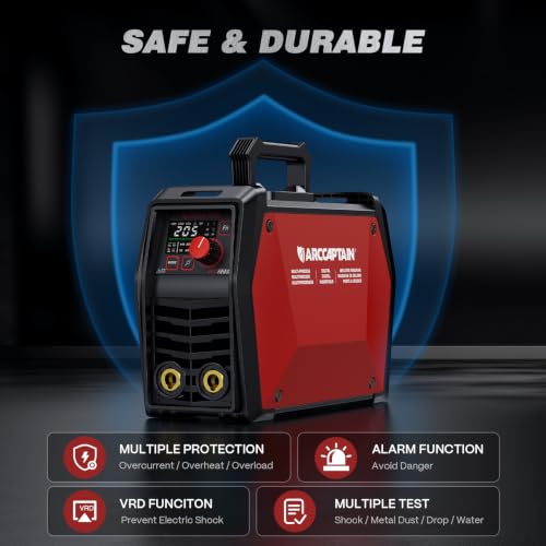 Image of ARCCAPTAIN 205A Pulse Stick Welder, ARC /Lift TIG Welding Machine 10PCS Rods