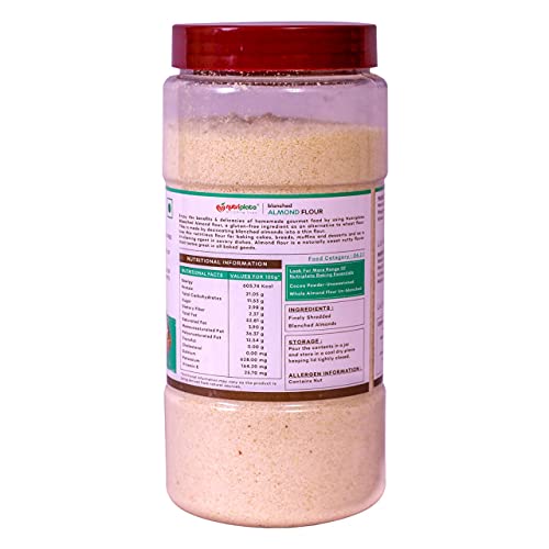 Image of Nutriplato-enriching lives Blanched Almond Flour Jar, 500 g (Pack of 2)