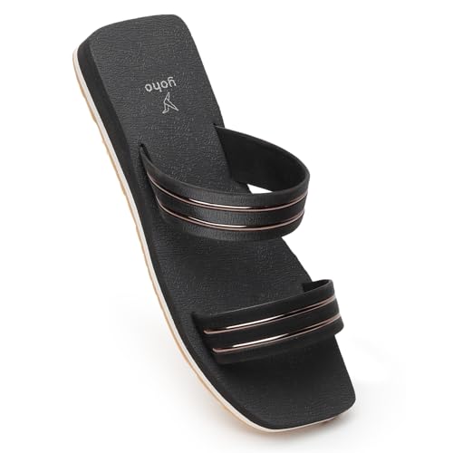 Image of YOHO Indiglo Stylish & Comfortable Flats for Women | Lightweight, Anti-Skid, Orthopedic, Cushioned Footpharma Footbed, Casual & Fashionable for Everyday Use
