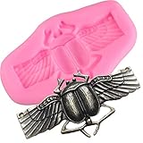 3D Scarab Beetle Insect Silicone Mold for DIY Candy Fondant Mold Soap Mould Desserts Cupcake Cake Topper Decoration Gum Paste Chocolate Ice Cube Jelly Shots Pudding Handmade Ice Cream Crystal