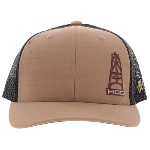 Image of HOOEY Oil Gear (HOG) Trucker Hat for Men - Adjustable Snapback Mesh Baseball Cap - Western Work & Casual Wear Breathable Mesh