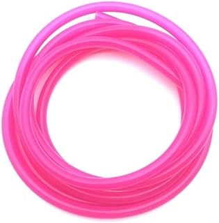 Tubo de silicona de 3 metros ID2 3 4 5 6 7 8 9 10 12 mm, manguera de goma flexible, tubería for bebidas gaseosas de grado alimenticio, conector de agua, plomería colorida(Rose red,3 METER_OD 6XID 4MM)