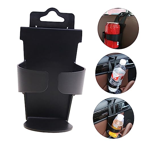 Portavasos para auto negro, 2 piezas, diseño seguro miniatura 6