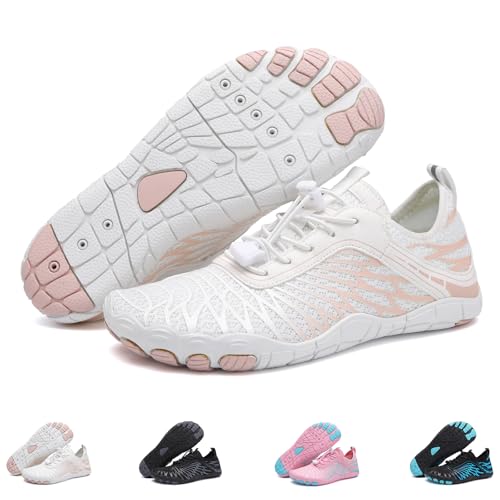 Image of Hiking Barefoot Shoes for Womens Mens, 2026 New Comfortable Healthy&Non-Slip Barefoot Vitality Shoes Women's Minimalist Athletic Footwear, Wide Toe Box Water Shoe for Women Men,Hiking Walking Daily Wear