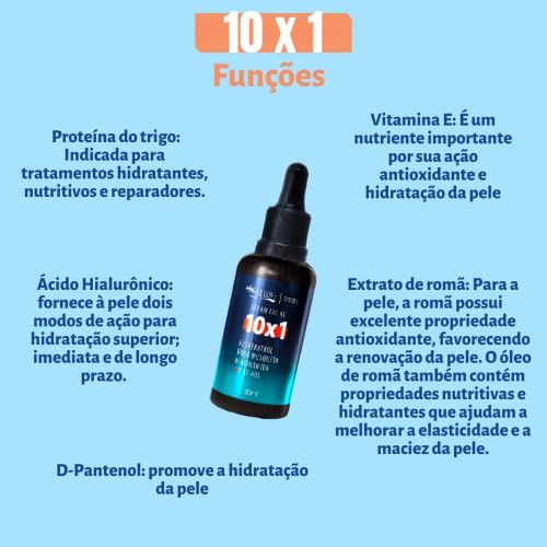 Serum Max Love 10x1 Resveratrol Rosa Mosqueta Niacinamida 7 Ativos - Antioxidante Hidratante Tonific