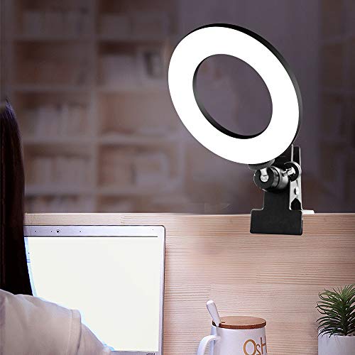 ULTEM Selfie Ring Light with Monitor Clip On,Computer Laptop Video Conferencing，Computer Monitor Lig
