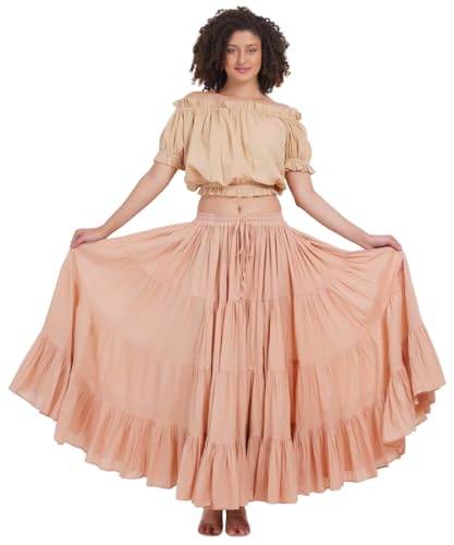 Wevez® Women's Plus Size Maxi Skirt Gypsy 25 Yard Long