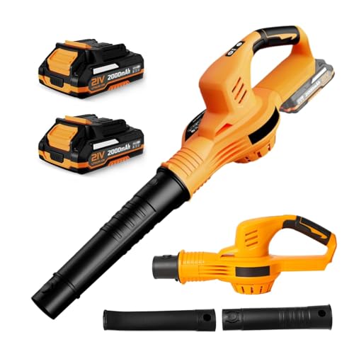 Soffiatore Foglie Senza Fili 18V | 2 Batterie 3000mAh | 3 Velocità | 354 Km/h | Per Auto/Giardino - Foto 4