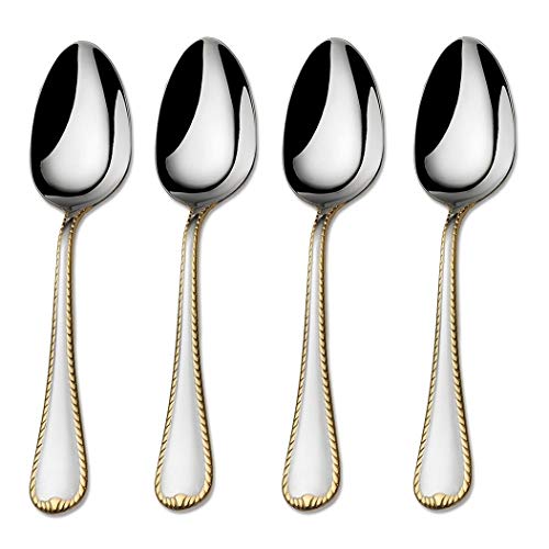 Mikasa Cameo Gold 18/10 Stainless Steel Teaspoon (Set of Four)