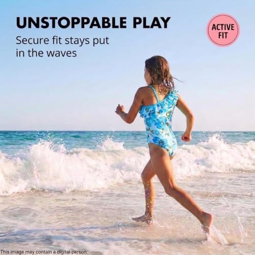 Image of Kanu Surf Girls Morgan Floral Ruffle 1-Shoulder 1-piece Swimsuit