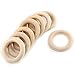 Produktbild Holzringe, 55mm Natur Holz Beißringe Schmuck Ringe Set für DIY Handwerk Dekor, 20 Stücke