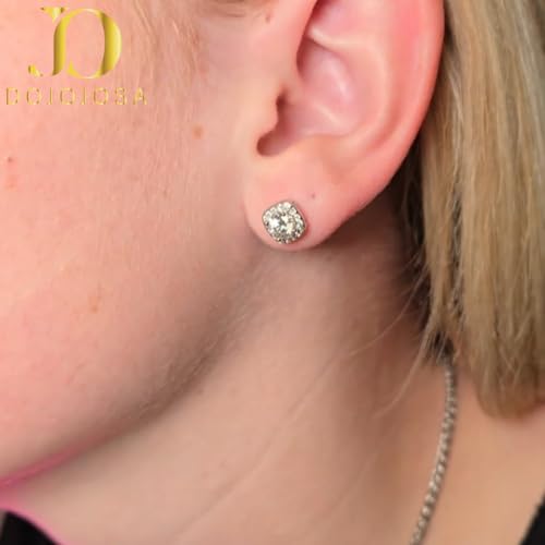 DOJOJOSA Moissanite Sterling Silver Stud Earrings - $34.99 / $36.49 / - image 4