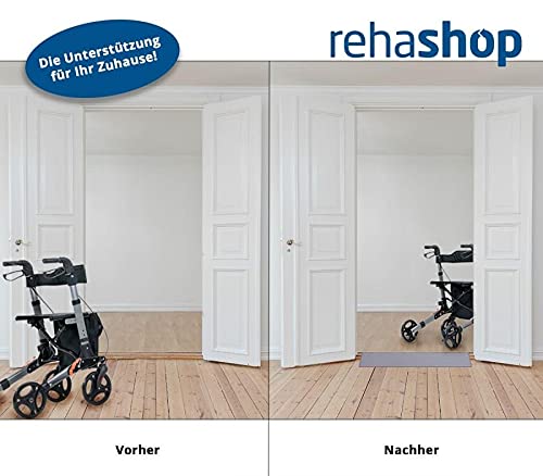 REHASHOP Vollgummirampe Gecko (4 mm) - Flexible und robuste Schwellenrampe aus Gummi, Verschiedene Höhen und anpassbar