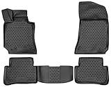 Hochwertige Gummimatte Auto - Die robusten Fussmatten Auto sind aus besonders strapazierfähigem und temperaturbeständigem (-50°C bis +50°C) TPE-Material. Zudem ist die Auto Matte auch geruchsneutral und besonders abriebfest (ISO4649 geprüft). So bleiben die Auto Matten Fußraum Gummi lange Zeit ein verlässlicher und treuer Begleiter in Ihrem Auto
