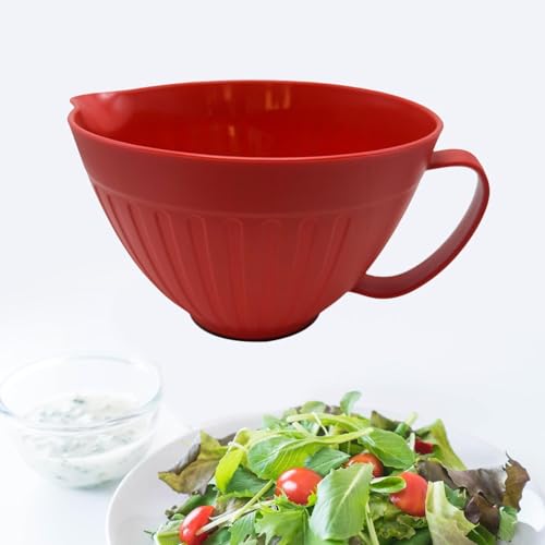 Tazón para mezclar con asa, 2.2 L color rojo miniatura 4