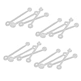 100 Pieces Supermarket Plastic Tag Snap Lock Price Tag Hangers Price Tag Snap Lock Plastic Label Holder Hangers Snap Button Design Lock Closure...