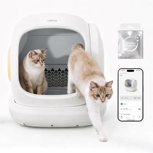 UBPET C20 Selbstreinigende Katzentoilette Katzenklo mit großer Öffnung