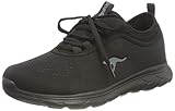 Espuma con memoria. KangaROOS KN-Run Neo, Zapatillas Mujer, Jet Black Mono, 37 EU