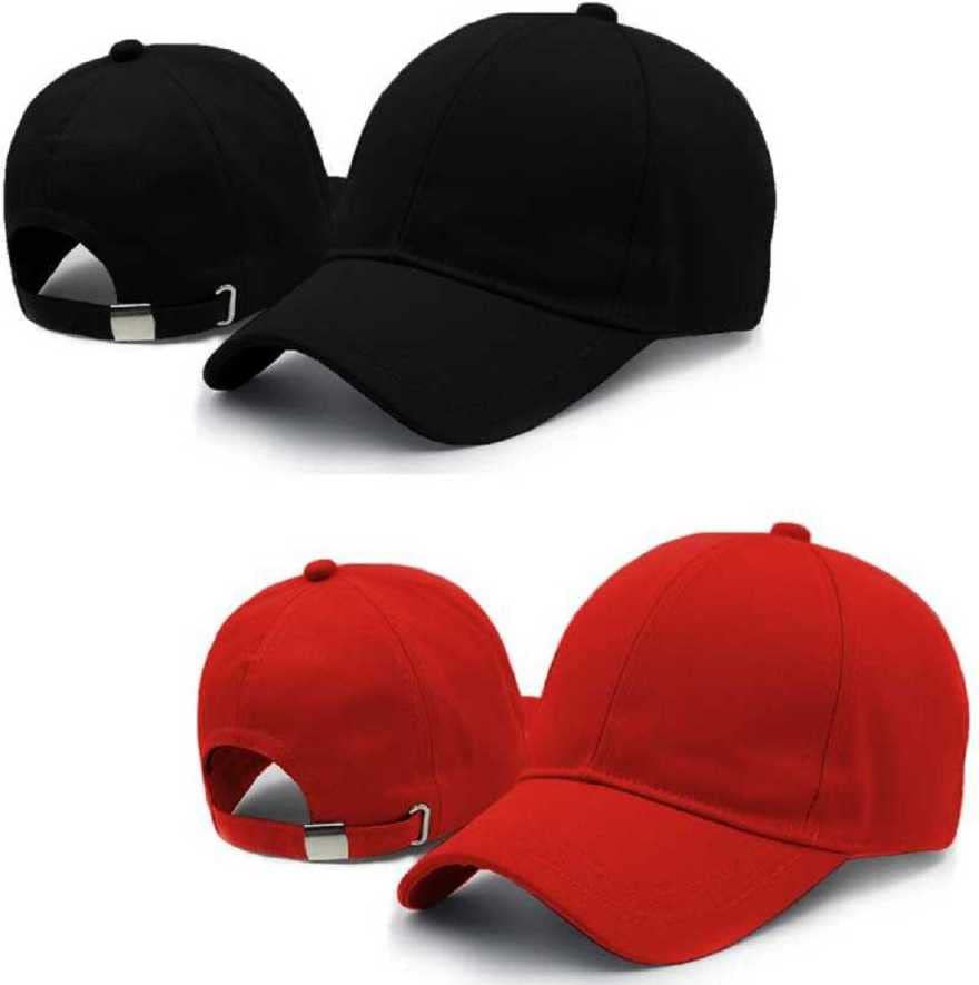 FY LANECombo Pack of Two Baseball Cap Colour Black red