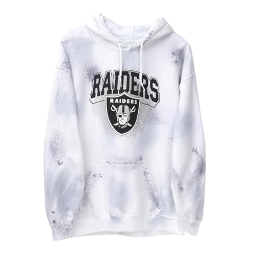 Junk Food Clothing Las Vegas Raiders Tie Dye Hoodie - Small