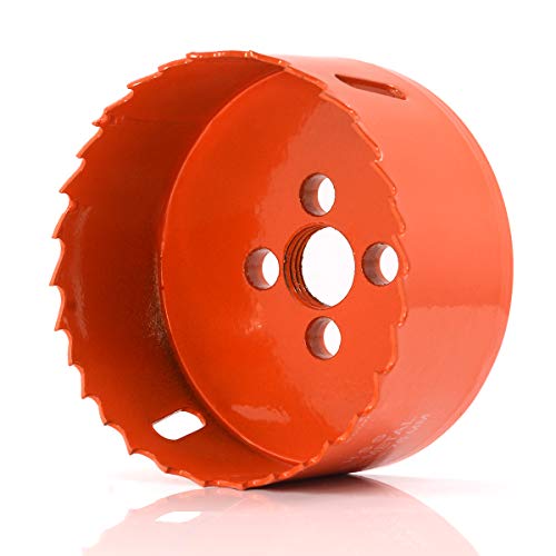 Koopi 3-1/2" Bi-Metal Hole Saw With Arbor And Replacement Pilot Drill Bit, 89Mm Diameter Hole Cutter For Easily Drilling Wood, Plastic, Thin Metal(3.5 Inch) #TOP2