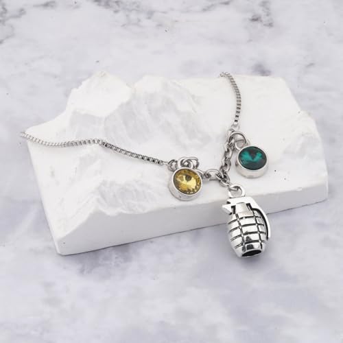 Image of Anime Manga Series Beads Bracelet Baku Grenades Charm Brooch Pin Anime Merchandise Gift for Fans