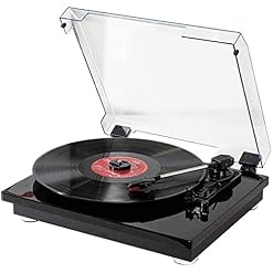 Tourne-Disque Bluetooth à 3 Vitesses, Lecteur de disques Vinyle Portable sans Fil Intelligent, Haut-parleurs stéréo… - Les Beatles, Paul McCartney, John Lennon, RIngo Starr, George Harrison