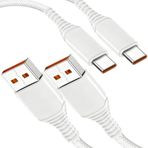 2Stück 120W USB Typ C Ladekabel für Xiaomi 15T 15/13 Lite/14/15T Pro/13T 12T/12/11T 10T Redmi A5 A3 Note 14 13 12 Pro/11 Pro/11/10 9 Pro 11S/12 Poco X7 M7 M8 C75 M5/X5 M5S Kabel 1.8M Schnellladekabel