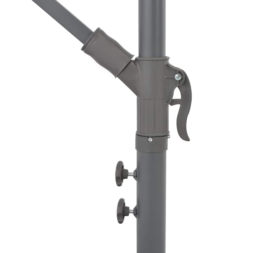 SYDE Niebieski parasol wspornikowy 300 cm z krzyżową podstawą