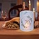 16 Windlichter 70. Geburtstag Tischdeko Happy Birthday Männer Frauen Deko, Teelichter oder Kerzen