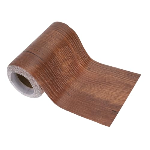 Image of PATIKIL Wood Grain Repair Tape 4.7in x33ft, Self Adhesive Realistic Textured Repair Tape Patch for Floor Door Table Cabinets Desk, Red Bean Pine