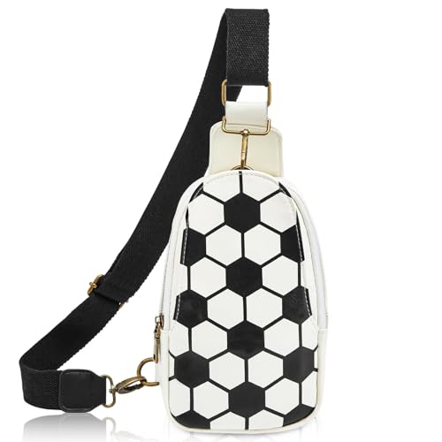 Crossbody Bag for Women Coin Purse PU Leather Wide Guitar Strap Party Bags Game Essentials Must Haves for Men Girls Adult