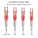 DZHONGD Lighted Nocks for Arrows with .166/G, .204/X, .233/H, .244/S and .246/GT, Archery Lighted nocks (6 Pack)