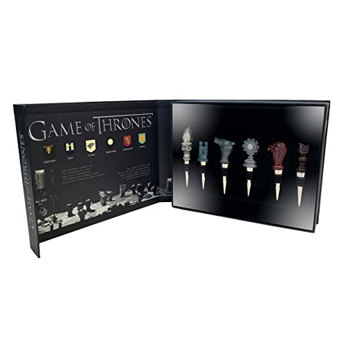 Factory Entertainment Game of Thrones House Sigil Wine Stopper Set of 6