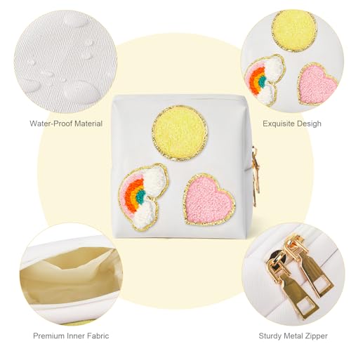 Image of airogym Period Bag for Women, Sanitary Napkin Storage Bag, Functional PU Leather Sanitary Pad Bags for Panty Liners, Tampons, Menstrual Cup Pouches, Sanitary Pads Organizer with Zipper