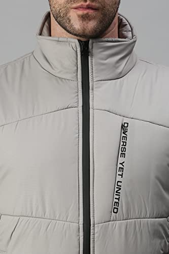 Image of SHOWOFFFF Men Solid Casual Jacket | Stand Collar Sleeveless Jacket for Mens | Regular Fit Jacket for Men's