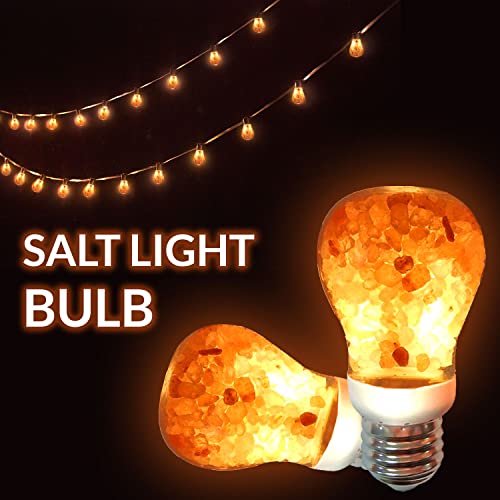 Himalayan Glow 7W Warm Amber Salt Light Bulb, 60W Equivalent