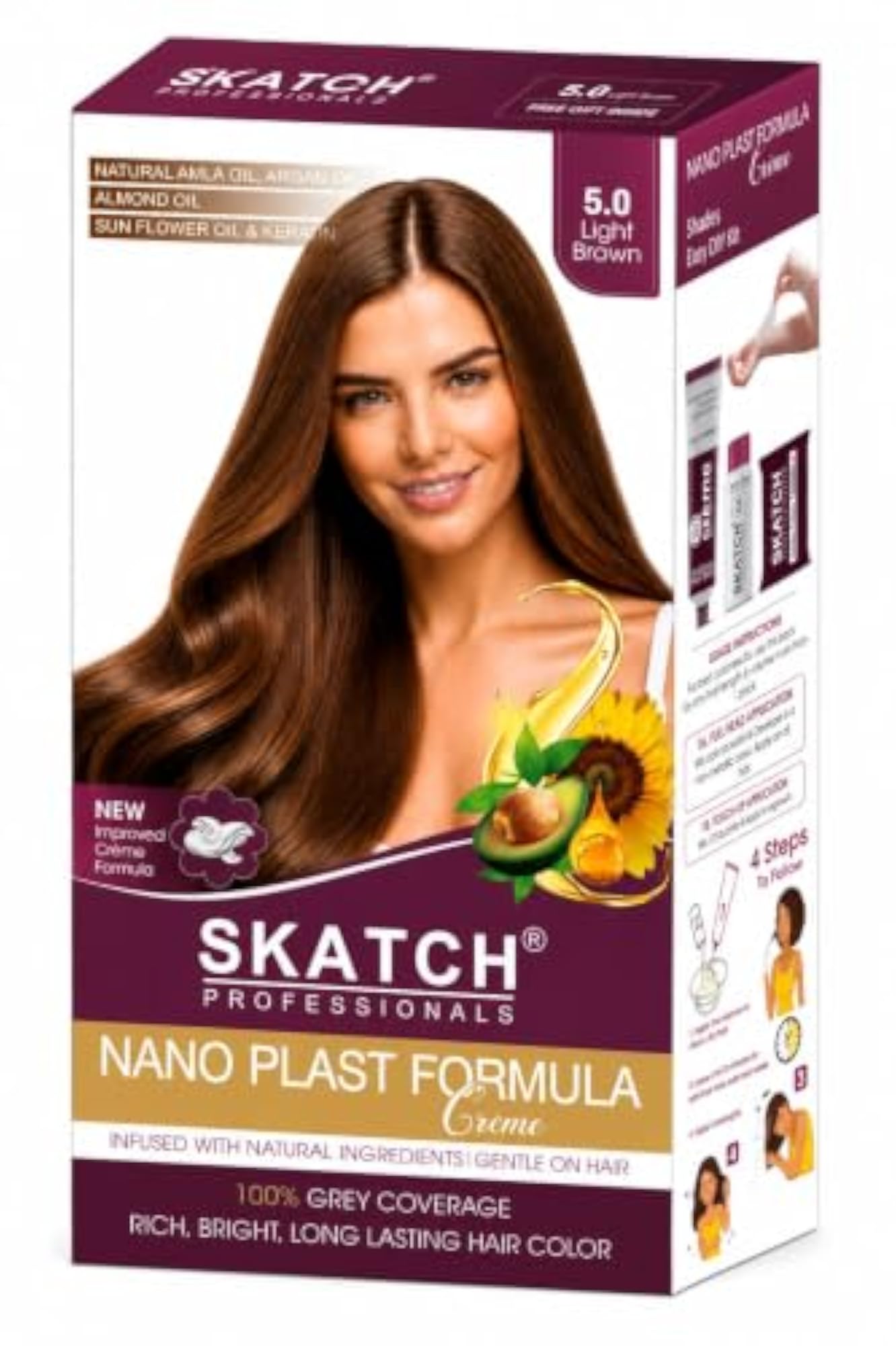 Nano Plast Formula Crème Hair Color, Shade 5.0 Light Brown