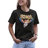 Masters of The Universe TV Series She-Ra & Swiftwind Black Adult T-Shirt Tee