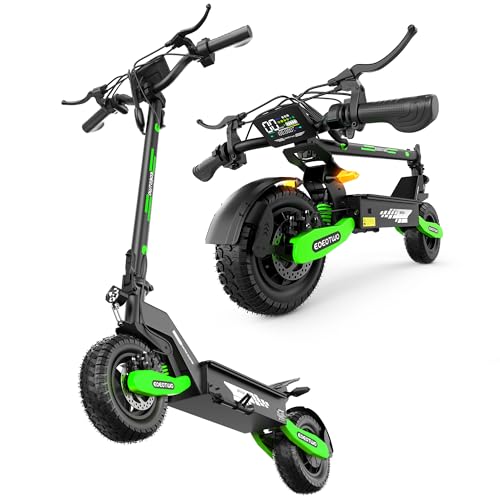 Image of Electric Scooter for Adults,31 /38 MPH 1200W /2400W Peak Motor | 11 inch Off-Road Tires Fast E Scooter, Up to 20 /45 Miles Range, Dual Suspension, 330 lbs Max Load, Foldable