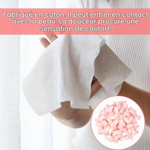 AEIOPRS 80 pcs Jetables Compressées Serviettes Mini Lingettes Douces Portable Non Tissé Serviette de Voyage pour Maison Camping,Randonnée Sports de Plein Air – vue 6
