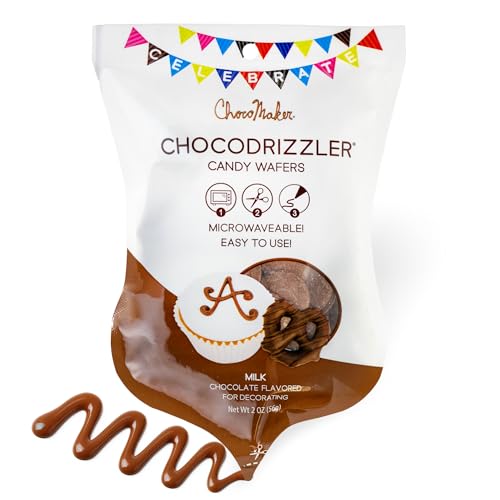 ChocoMaker ChocoDrizzler Candy Wafers, Vanilla-Flavored Milk Chocolate