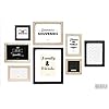 THE HOME DECO FACTORY CMHD4691 Set van 8 Marcos foto’s, Noir/Blanc/Marron, 22,2 x 2 x 27,3 cm