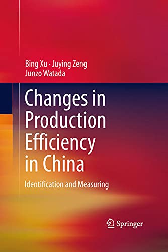 Buy Changes in Production Efficiency in China — BookShops.in