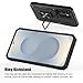 SYONER for Samsung Galaxy S25 Plus Case [Not for S25], Shockproof Phone Case & Sliding Camera Cover & Ring Holder Kickstand with Soft TPU Screen Protector [Black]