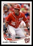 2013 Topps #170 Eury Perez Washington Nationals (Baseball Card) NM/MT Nationals
