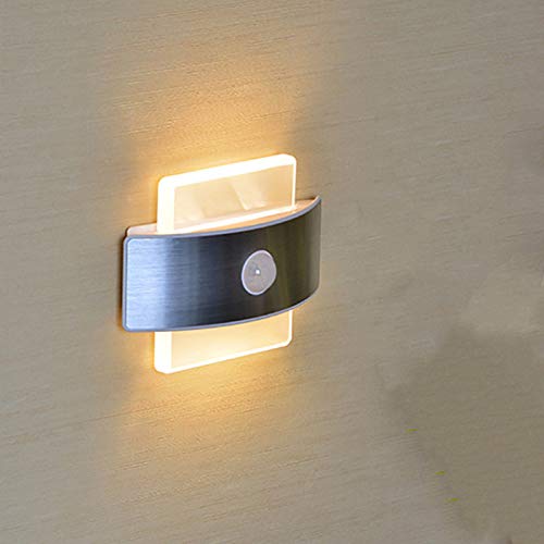 Preisvergleich Produktbild LED Induktionswandleuchte aus Aluminiumlegierung für den menschlichen Körper LED Induktionswandleuchte (rund) Ladeabschnitt weiß