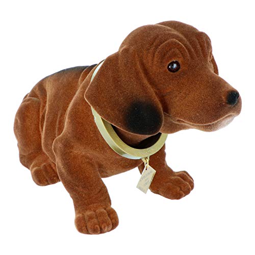 RAKSO Original Dackel mit Gelenk, groß, 29 cm, Mehrfarbig, Tierdruck, Wohndeko, Figurine